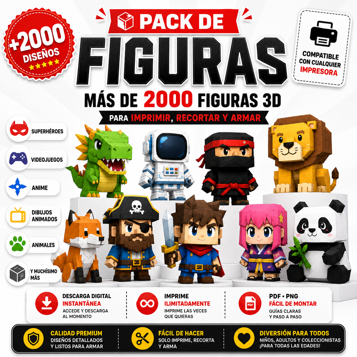 Pack de Figuras 3D Bundle
